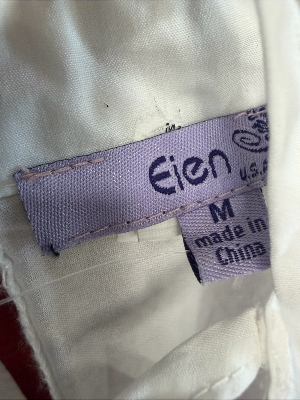Eien USA White Tiered Lace-Up Peasant Dress - Picture 3 of 9